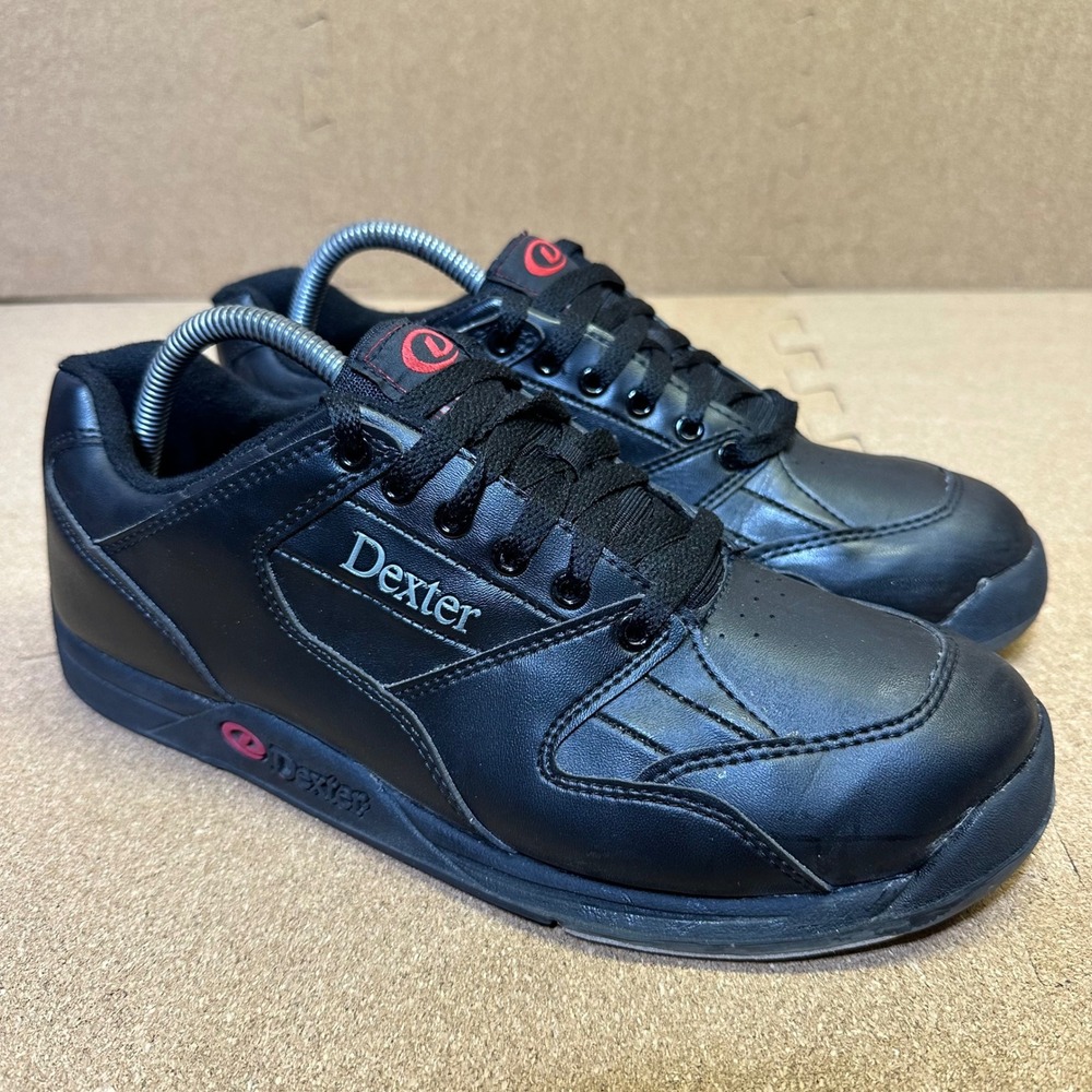 Dexter Ricky II Bowling Shoes Mens 9.5 2W Black B1836-1 Wide Width Slide-Rite